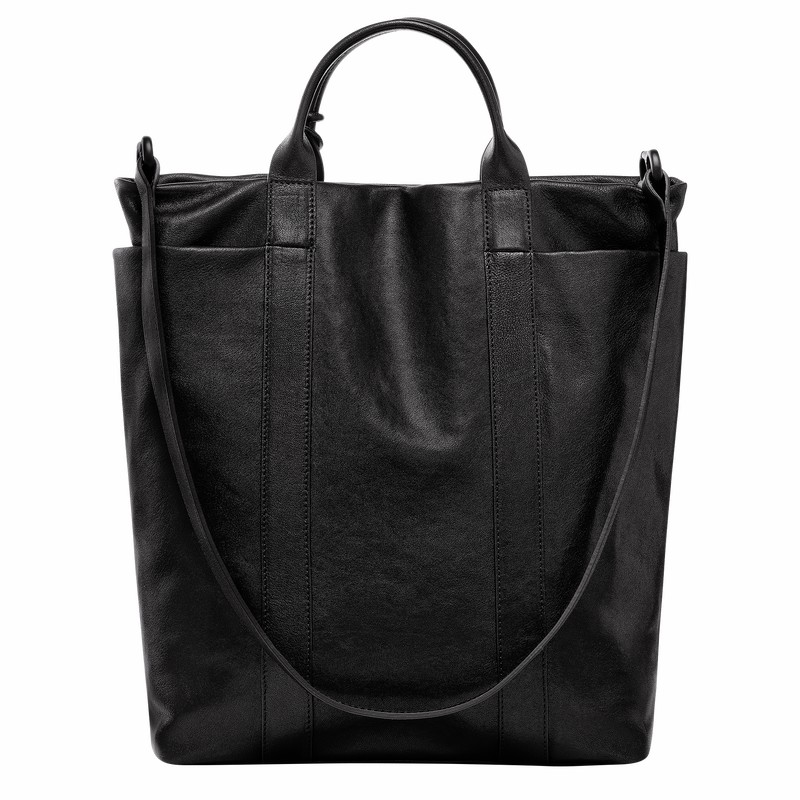 Longchamp Parisis M Erkek Tote Çanta Siyah Türkiye | 10265HFC001-